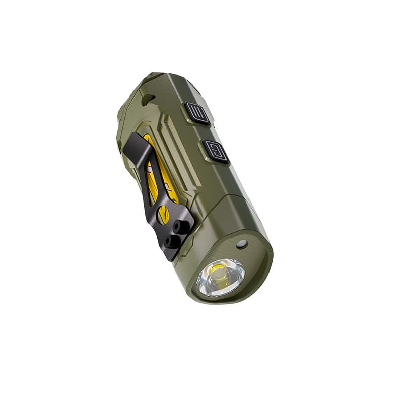 Multifunctional keychain flashlight-green
