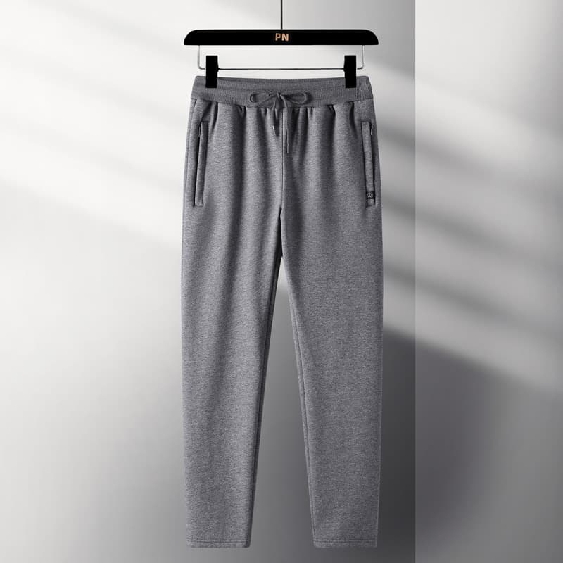 Gray fleece-lined briefs