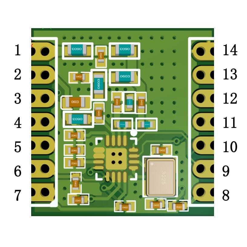 Cmt2300 Wireless Module 433Mhz Long-Distance Rf Communication Module Industrial Grade Rf Transceiver Integrated Module 2