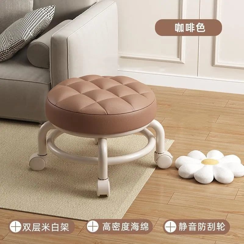 Brown [pp material - comfortable cushion] + universal wheel