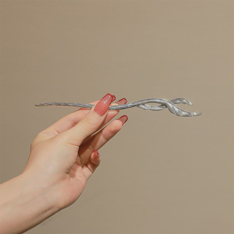 Silver phoenix feather