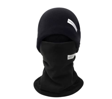 Hat + scarf set [black]