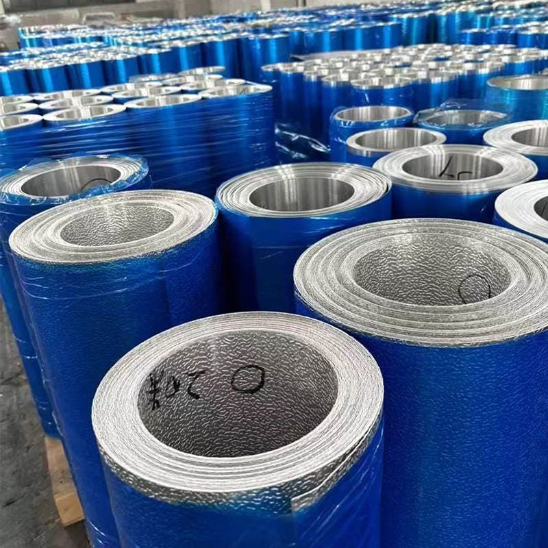 Supply of 1060 Thermal Insulation Aluminum Rolls, Aluminum Sheets for Power Plant Pipelines, Aluminum Alloy Sheets, Embossed Orange Peel Aluminum Rolls, Small Aluminum Rolls in Stock 3