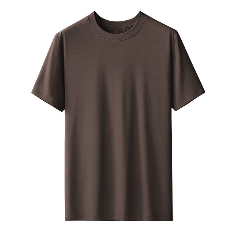 Round neck-chocolate brown