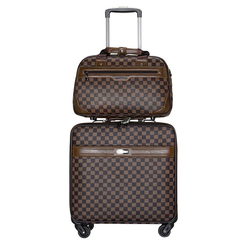 Brown lattice suit