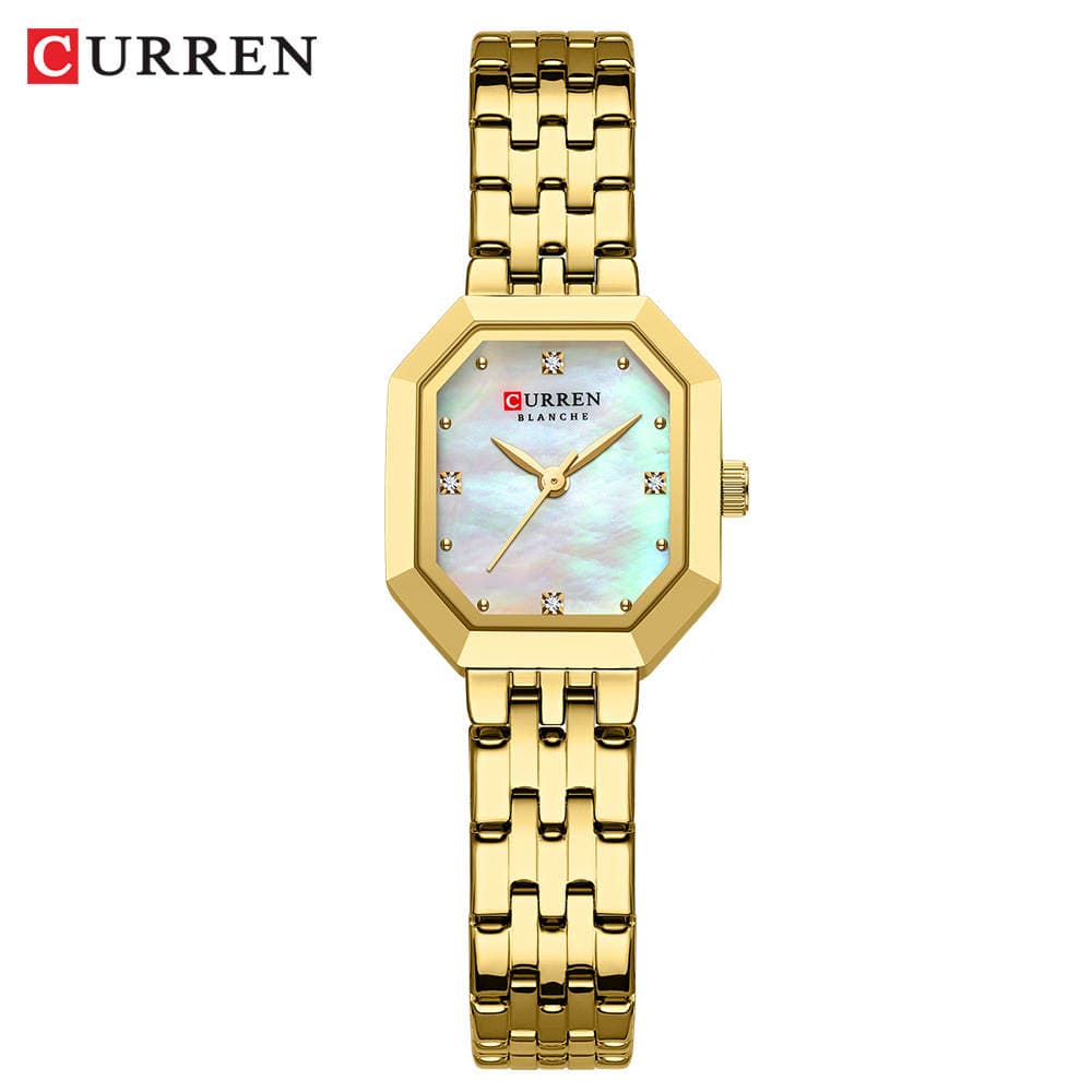 Curren 9108 Yeni Dəbli Qadın Saatı, Sədəf Səthli, Zərif və Rəngli 3