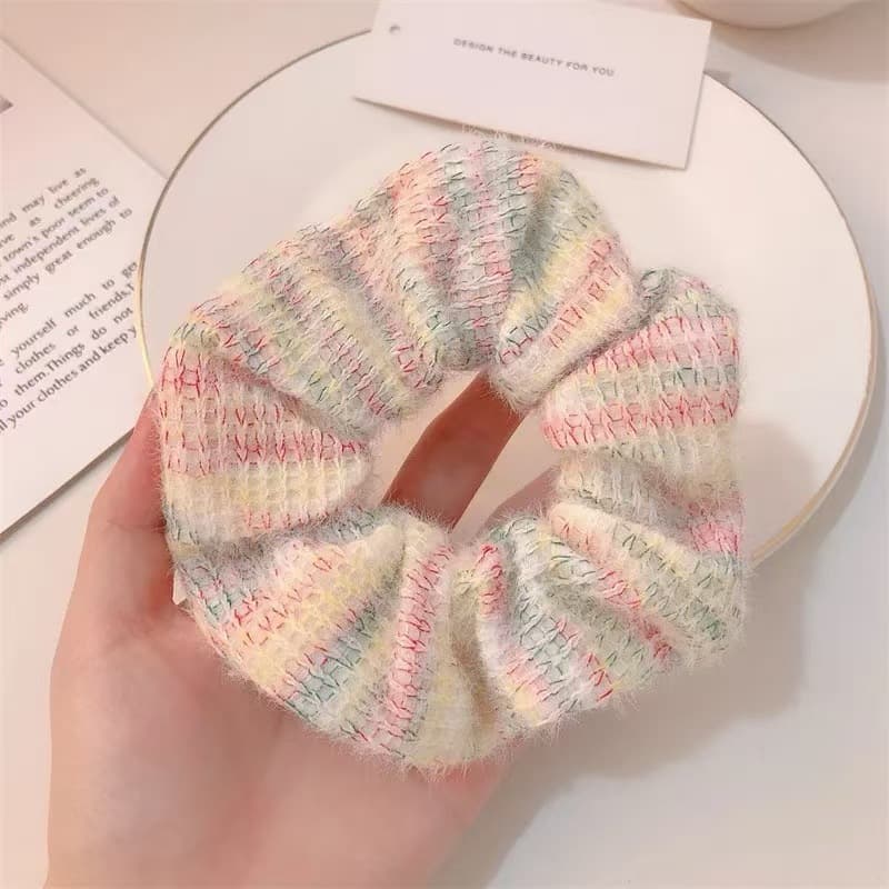New arrivalsweet soft and waxy headband wool knitting lace large intestine 2082740 hair tie