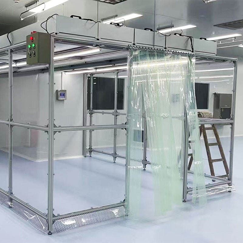 Air Purification Equipment Aluminum Profile Clean Room Ffu Dust-Free Workshop Purification Room Simple Clean Room Manufacturer Customization 3
