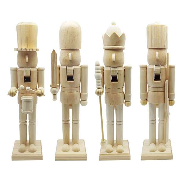 Cross-border New 38cmDIY Nutcracker Puppet King Soldier Decoration Creative Decoration Gift in stock