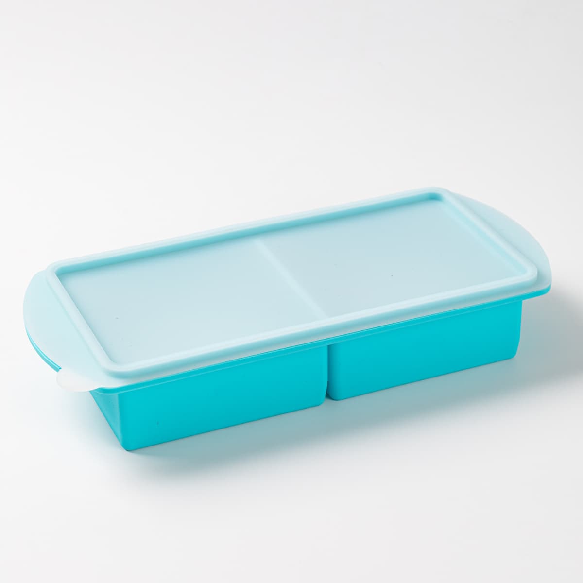 2-compartment new large ice cube tray - blue