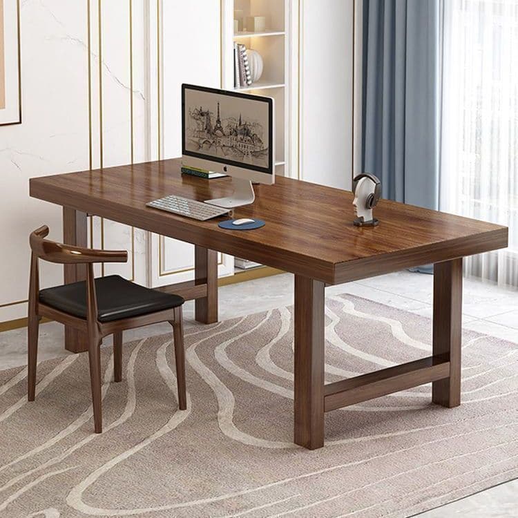 Brown solid wood