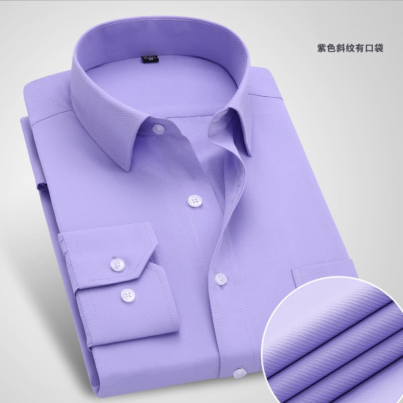 Purple twill long sleeves