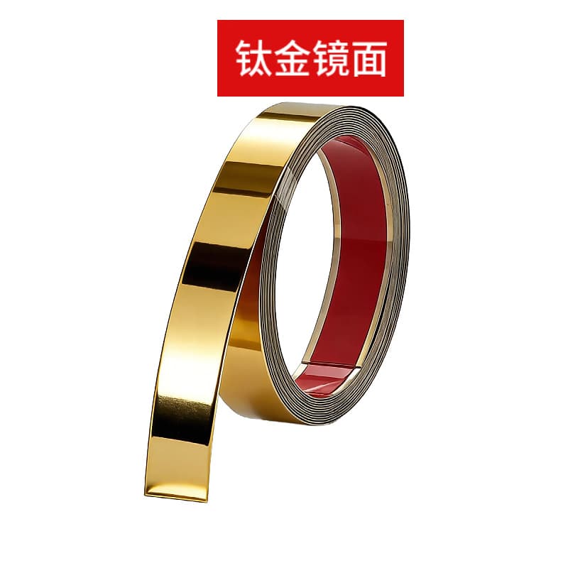 Yellow titanium mirror