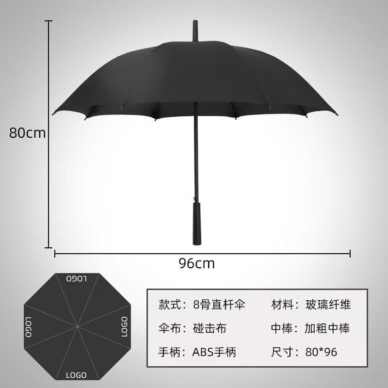 [straight handle fiberglass] [diameter under umbrella 96] black