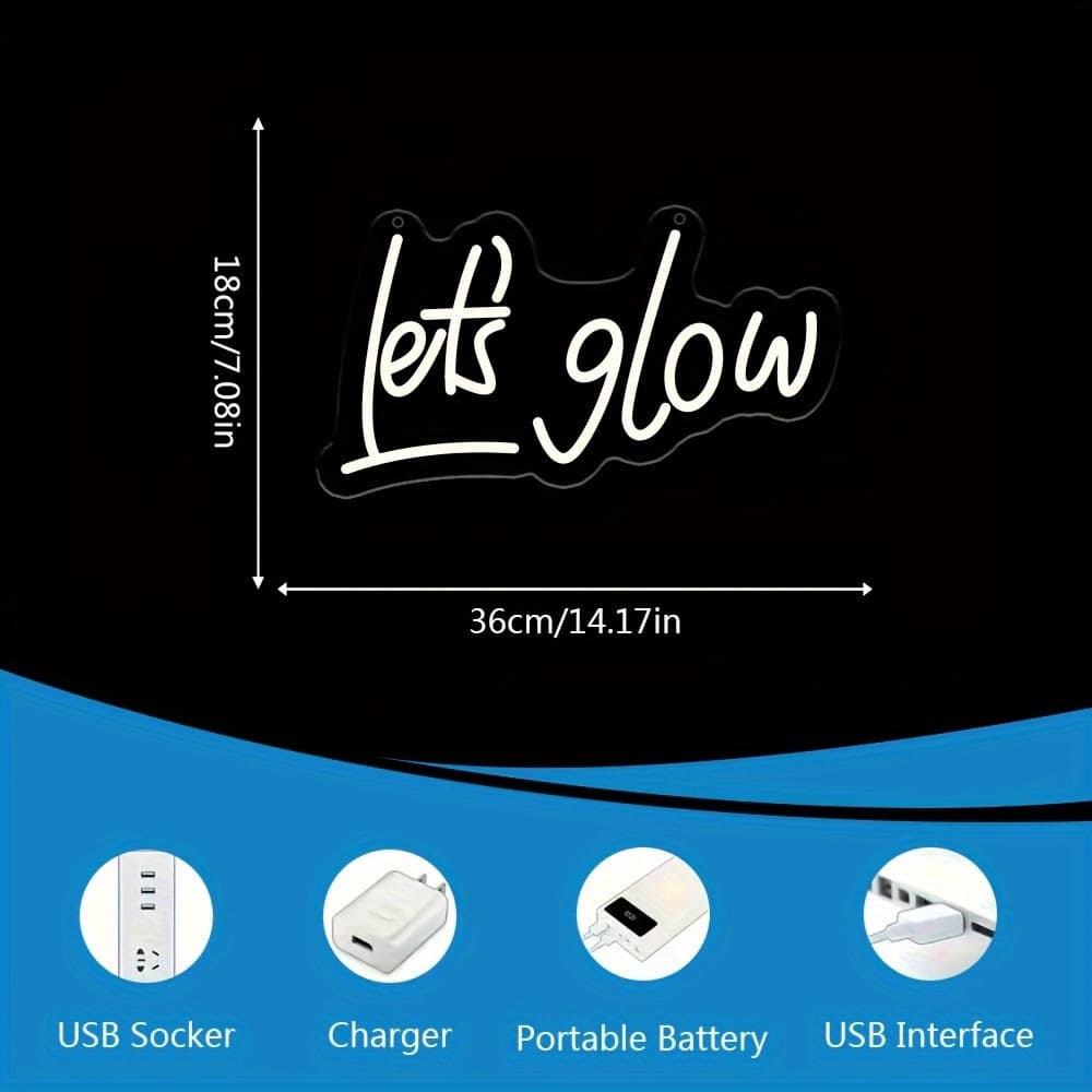 let's glow-36*18cm