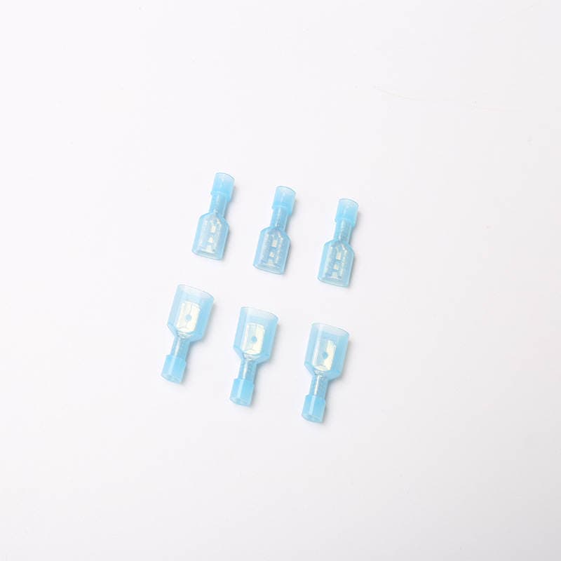 FDFN2-250 nylon male and female insulated terminal series spring cold-pressed terminal 6.3 male and female pair of plug terminals 2