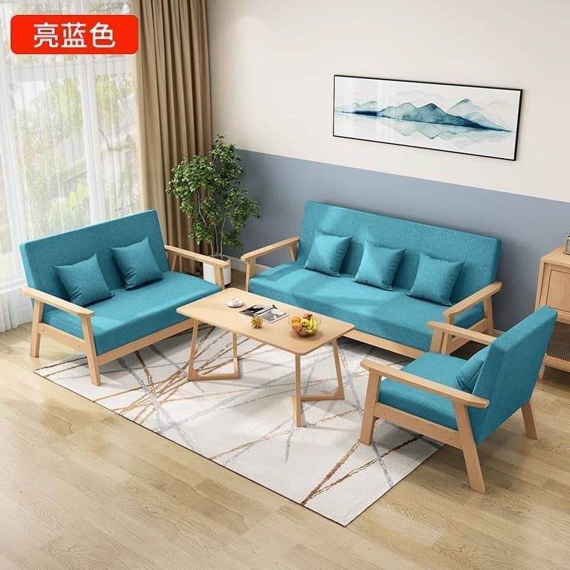 Clear varnish wood color + bright blue [eco-friendly paint]