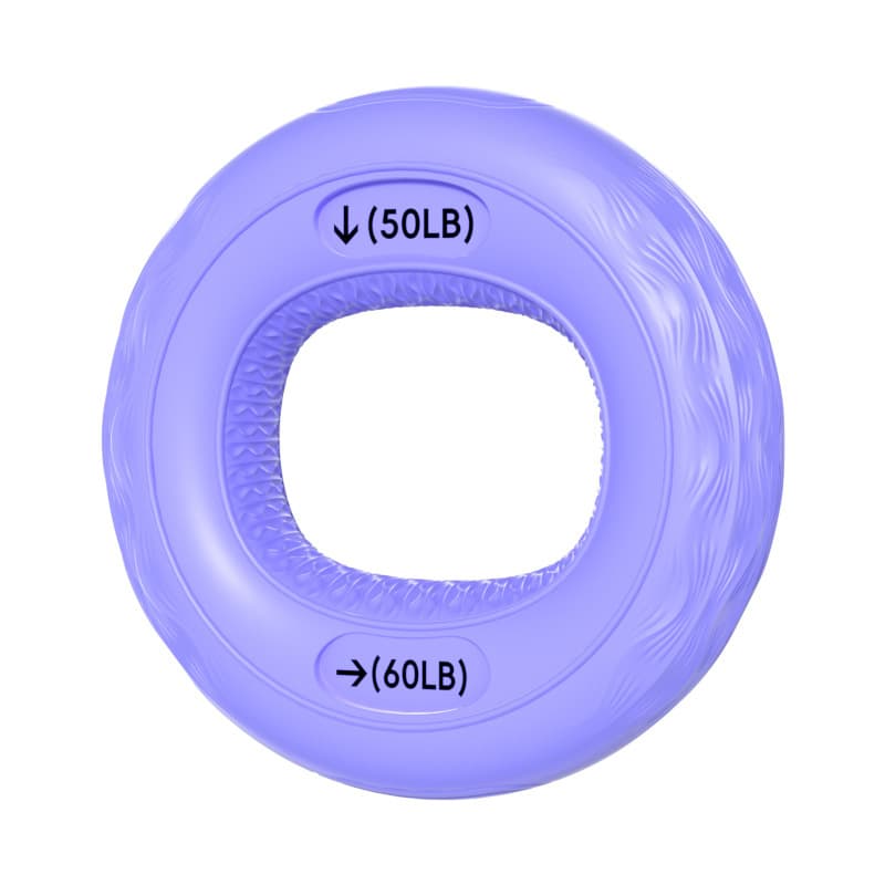 Striped silicone grip ring purple 50-60lb
