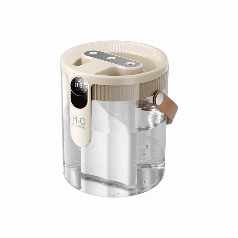 Kiçik 1.5L məişət simsiz portativ nəmləndirici, üç püskürtməli, böyük duman həcmli, səssiz, yataq otağı, ofis, masaüstü üçün 5