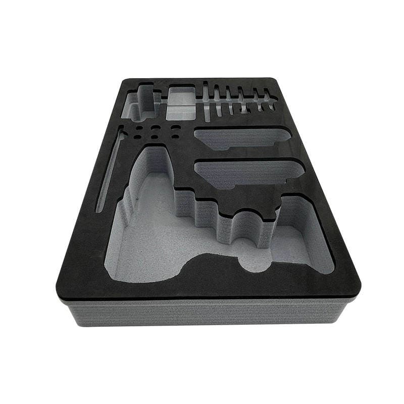 Eva Special-Shaped Custom Slotted Flocking Black and White Custom Lining Inner Support Processing Punching Slitting High Density 5