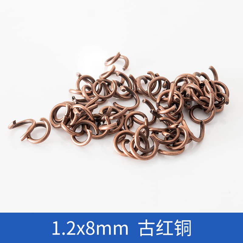 1.2*8mm antique red copper [100]