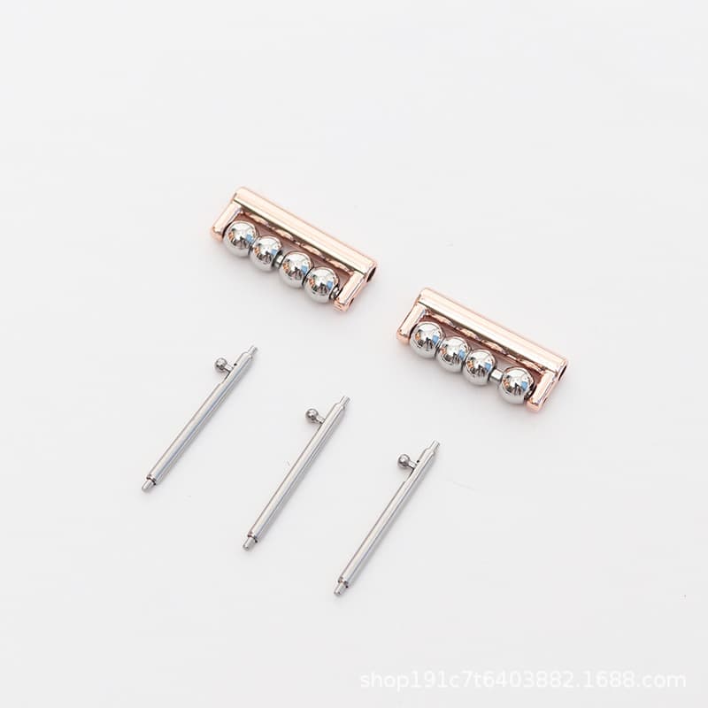 [raw ear model] rose gold-4 beads