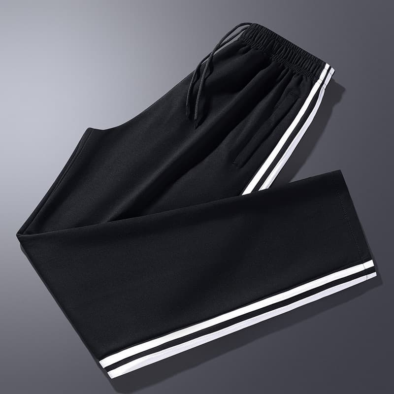 (high quality cotton) two stripes black