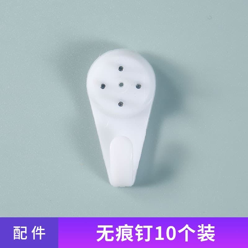 10 white traceless nails