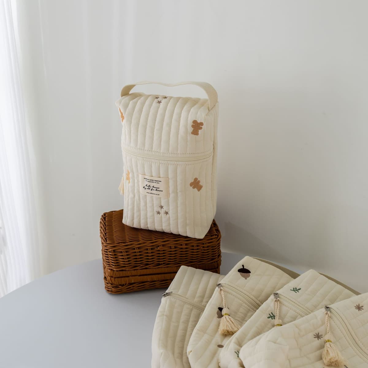 Bear diaper mother and baby bag (tassel)
