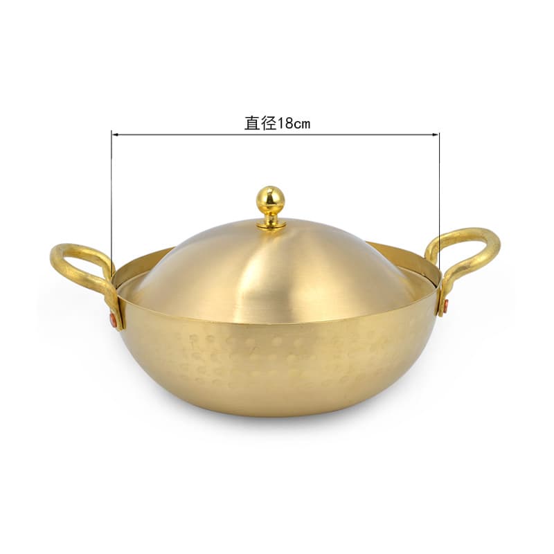 Brass hot pot 18cm
