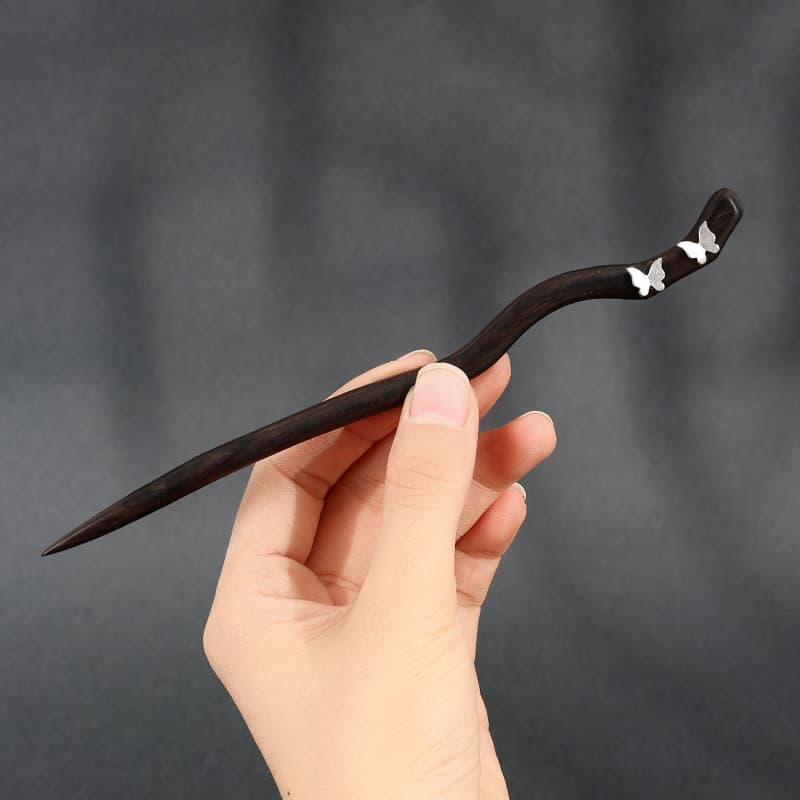 A34 double butterfly flying [natural Ebony]]