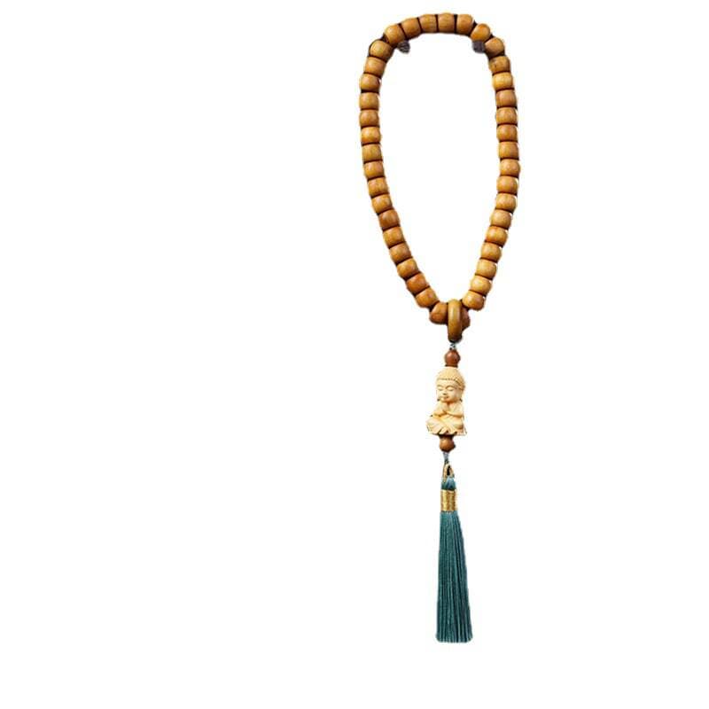 Gold-rimmed nanmu Apple beads DIY baby Buddha hand-held specifications 8 x 11 men's and women's rosary jewelry manufacturers wholesale 5