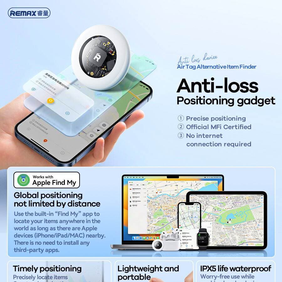 REMAX Smart AirTag Global Positioning Anti-lost Pet Mobile Phone Anti-lost Positioning Artifact Waterproof G2303 3