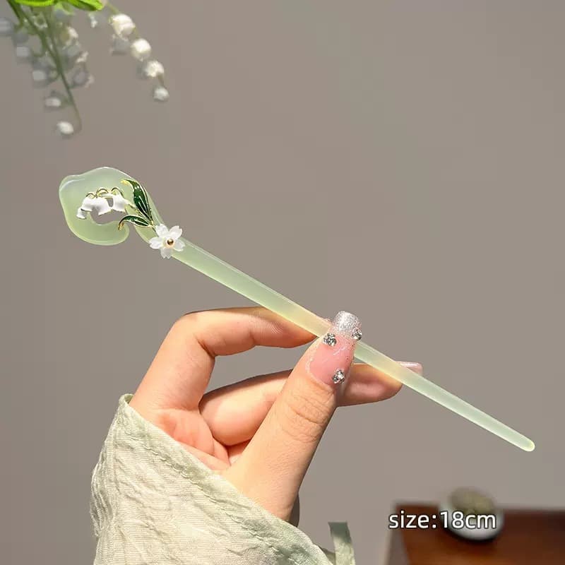 44# Green wind chime Ruyi