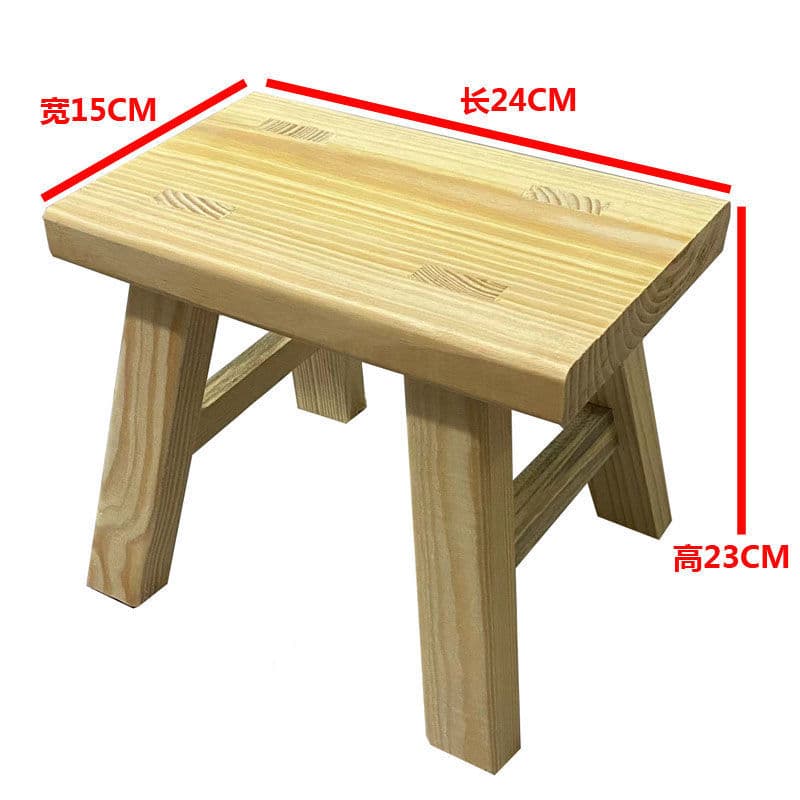 Log unpainted model (length 24 width 15 height 23) 2 stools