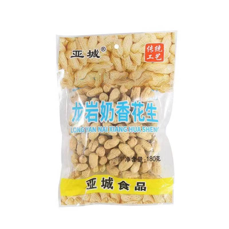 Fujian Longyan Asia City 180g Garlic Peanut Snacks Wholesale Bagged Nuts Roasted Seeds and Nuts 4