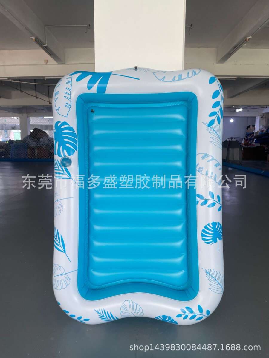 Factory Customized Adult Inflatable Pool Lounge Chair Float Bed with Backrest Pillow, Drink Cup Holder, Beach Sunbathing Float 4