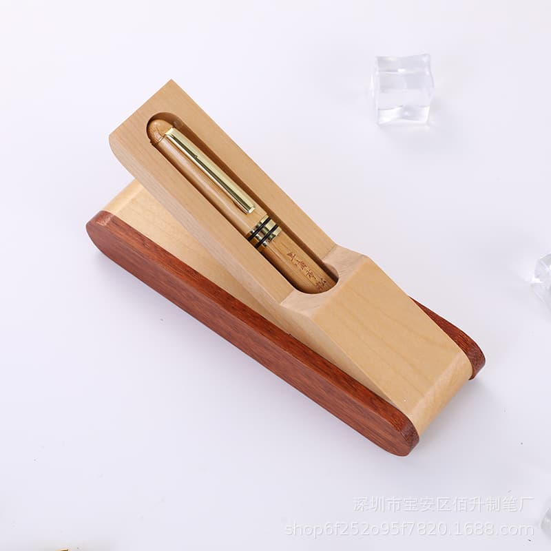 Folding gift box bamboo ballpoint pen