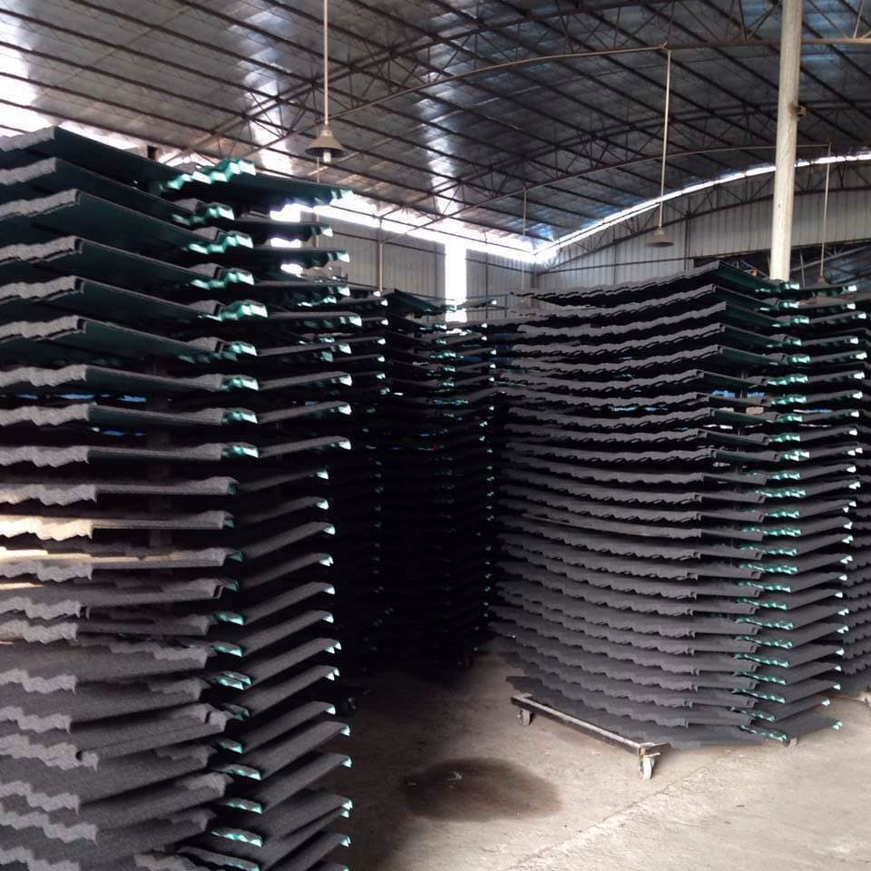 Home decoration building materials color stone tile does not fade quality assurance color stone metal tile antique beautiful roof roof tile accessories 3