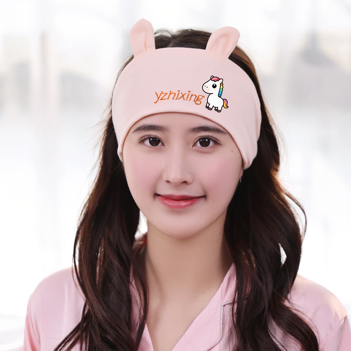 Pink pony headscarf