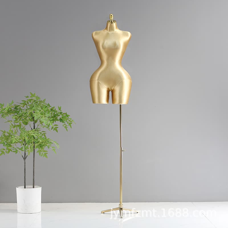 European and american plus size female model + golden iron horns---gold