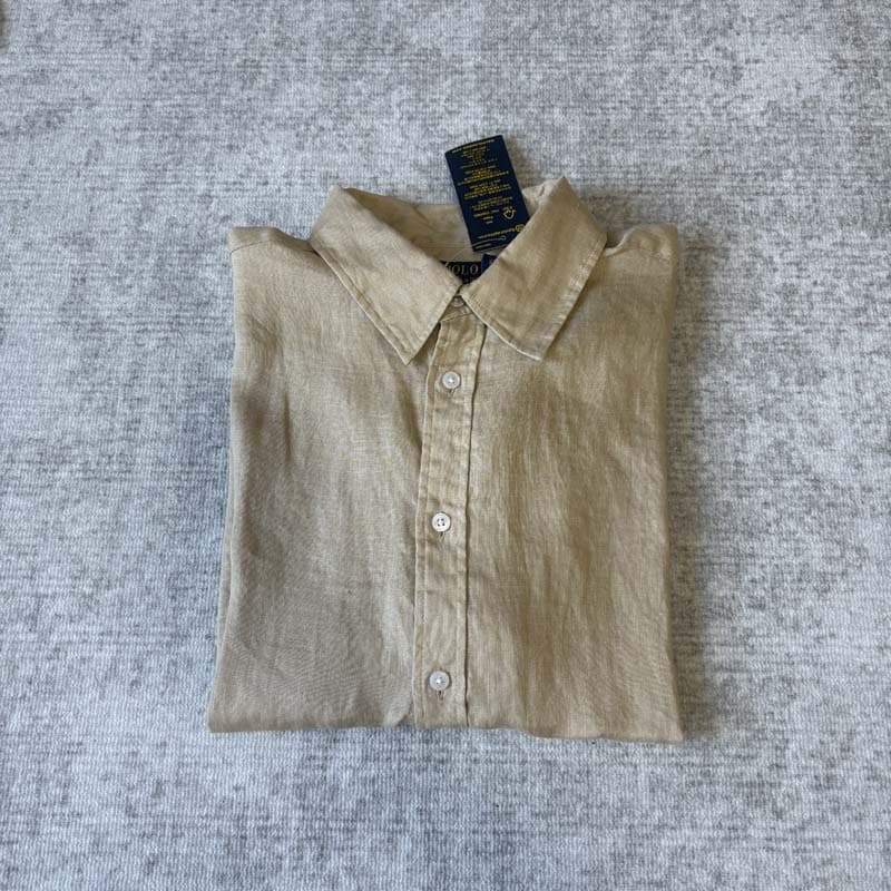 Khaki blue label