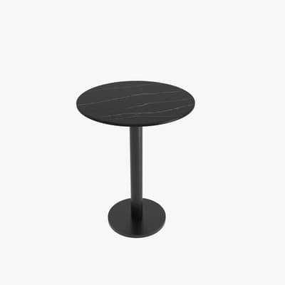 Lauren black gold 60 round + carbon steel plate feet