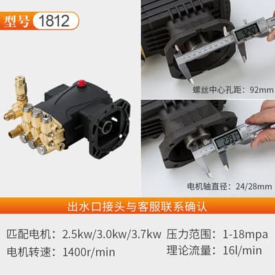 1812 pump head [comes with pressure gauge] 24 shafts