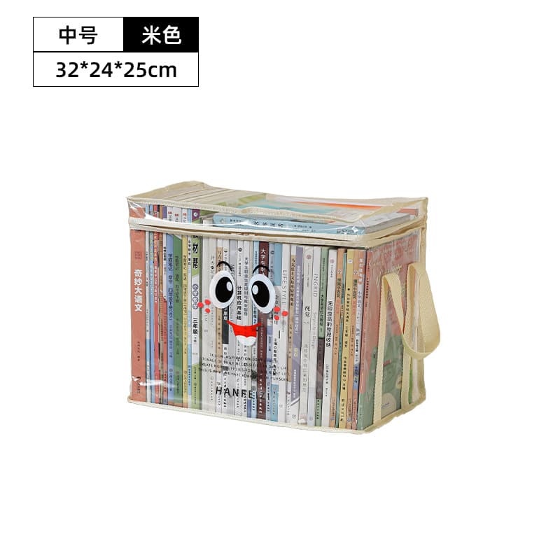 Book bag smiley-white medium
