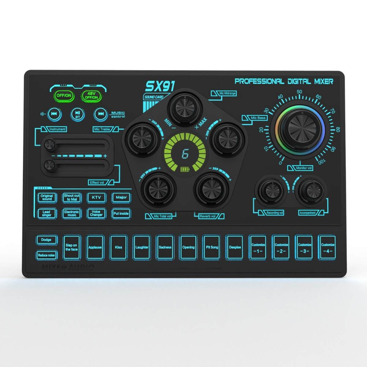 New Sound Card Sx91, a Selected English Live Streaming Dedicated Sound Card for Mobile Phones and Computers, Complete Set of Mobile Device Sound Cards 2