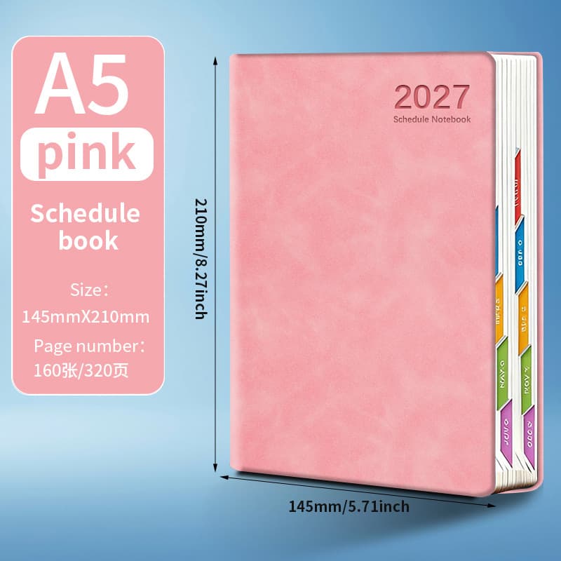 2027 english version simple schedule-pink