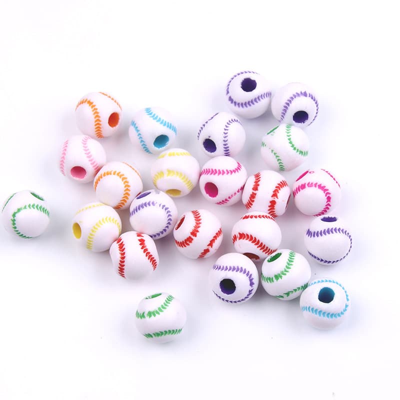 12mm color softball