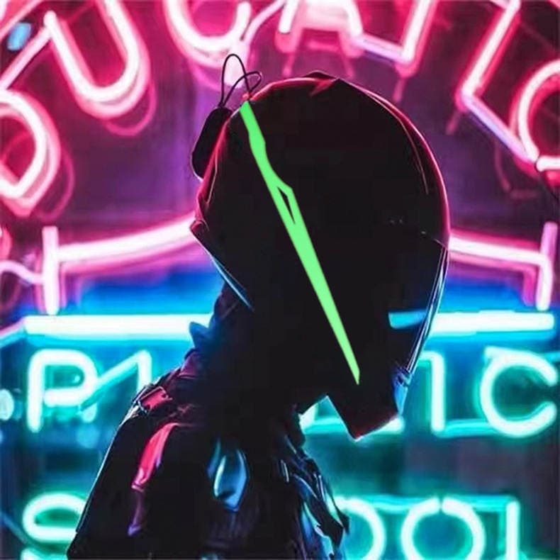 Motorcycle Helmet Light Strip Decoration, Adhesive Luminous Strip, Ultra-Thin Night Riding Colorful Flexible Car Light Strip 2