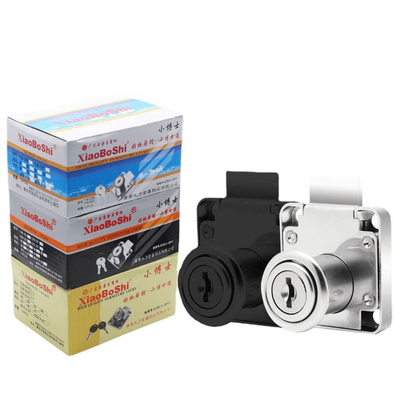 Little Doctor C-Type 138-22 Drawer Lock, File Cabinet Cam Lock, Cold-Rolled Steel Office Cabinet Lock 1